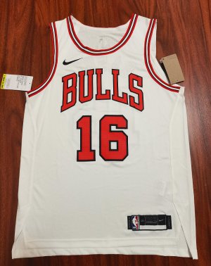 16 Gasol Chicago Bulls jersey white player version